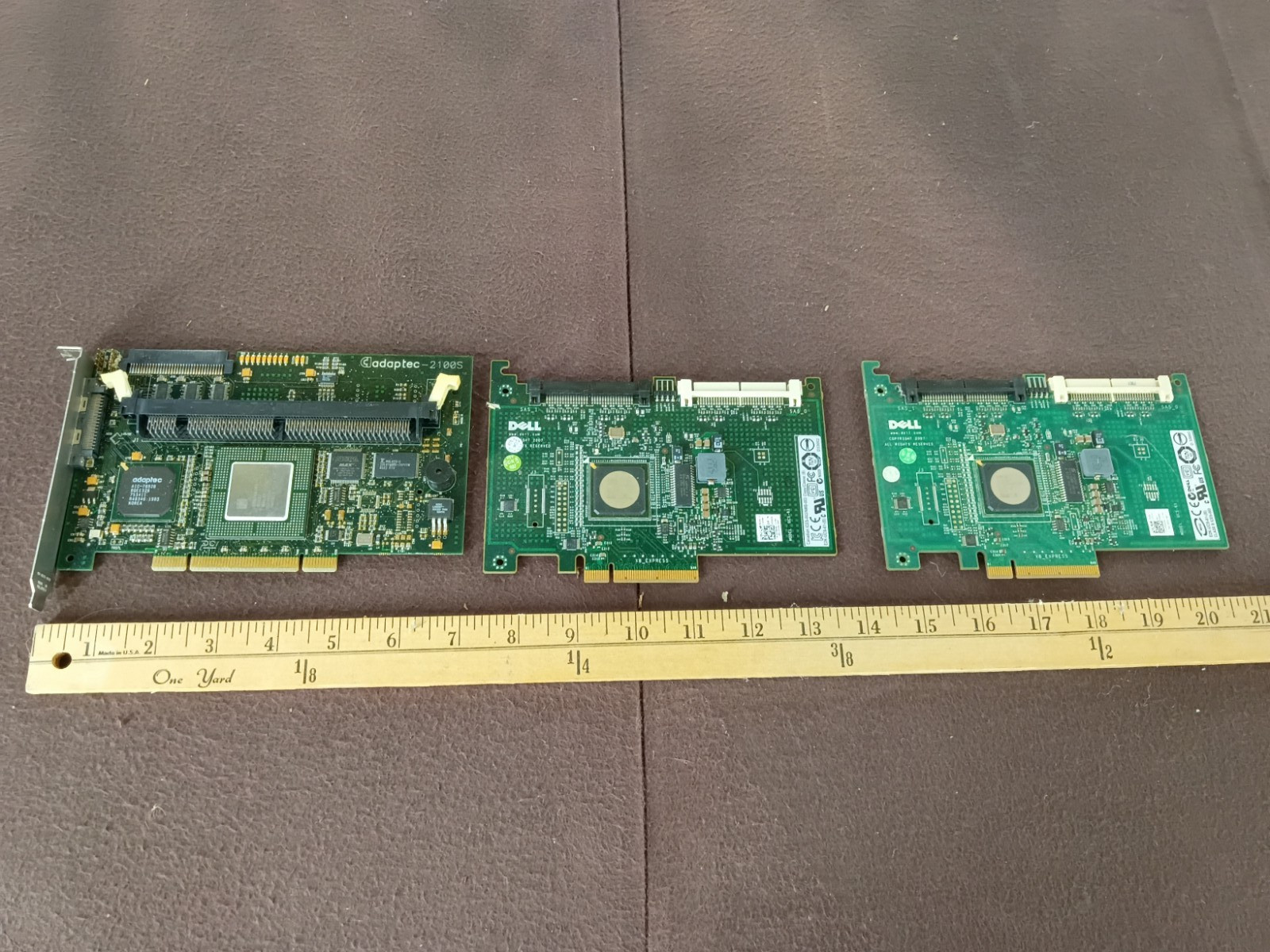 Vintage SCSI & SAS RAID Controller Lot - Adaptec 2100S, Dell PERC 5/i & PERC 6/i