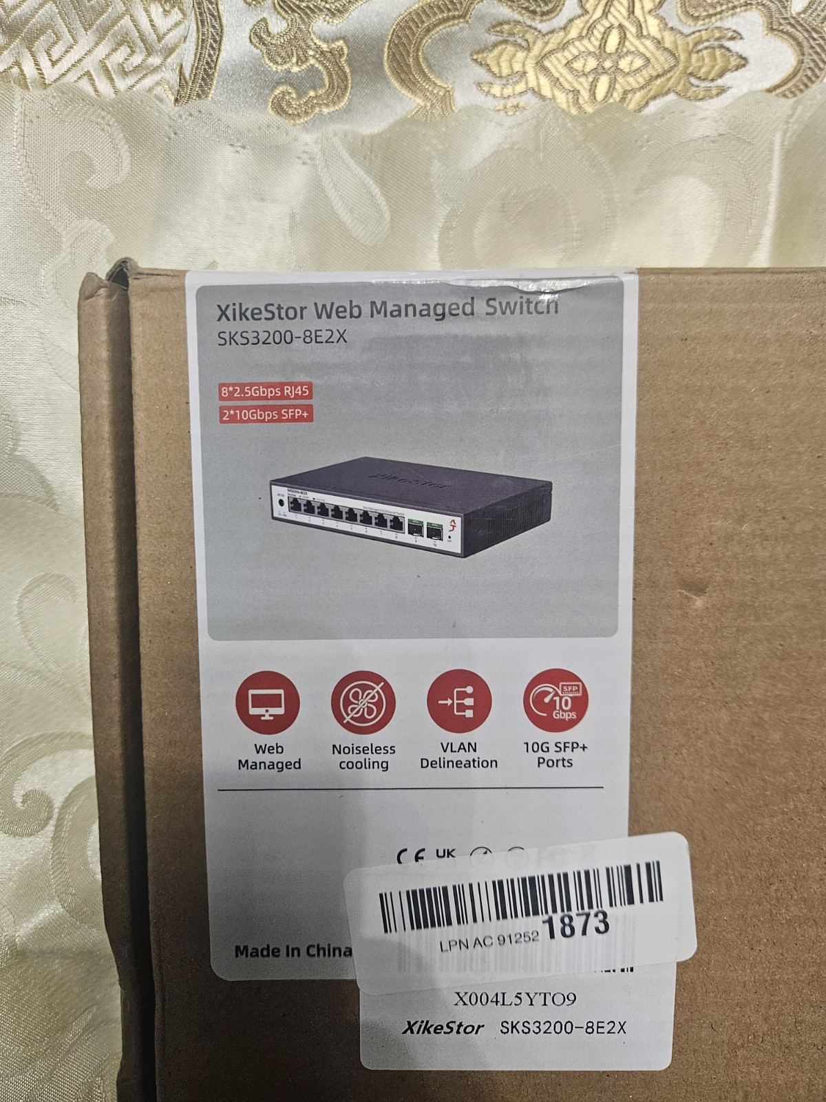 XikeStor SKS3200-8E2X 10-Port 2.5G Web Managed Ethernet Smart Switch