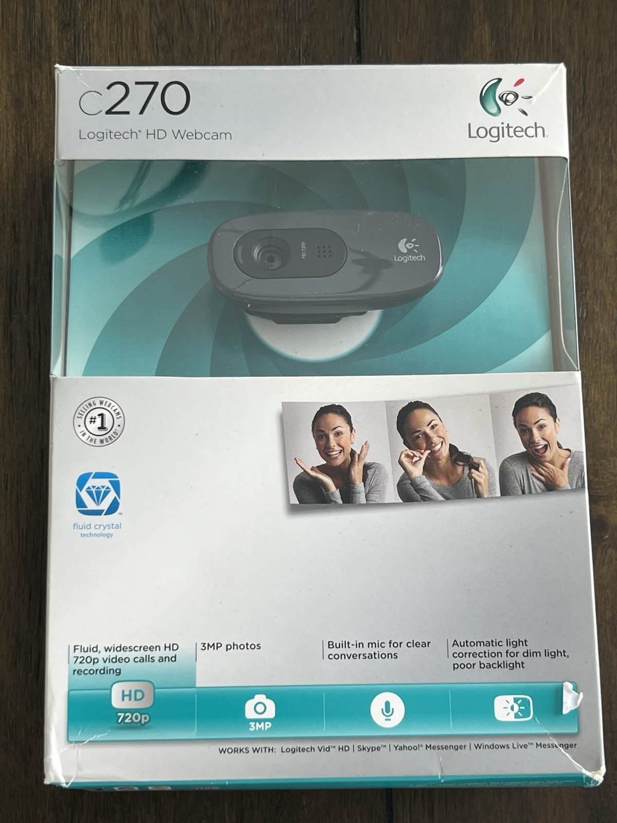 Logitech C270 HD Webcam V-U0018 USB - Open Box