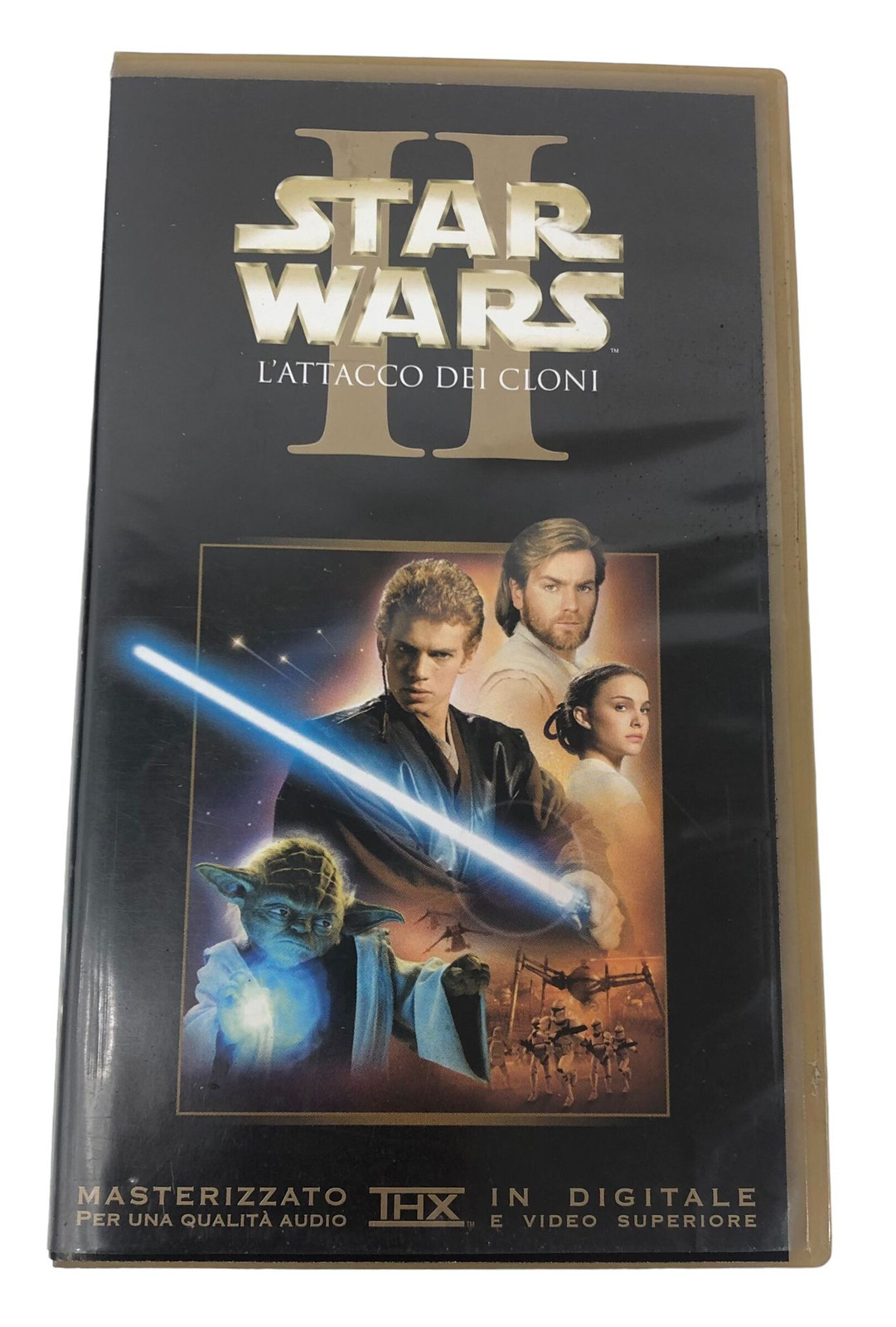 Vhs Cartridge Star Wars ATTACK The Clone Wars + Case