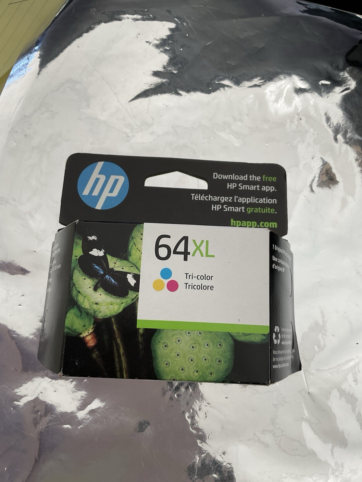 Genuine New HP 64XL Tricolor Ink Cartridges X4D93BN Exp DEC 2024