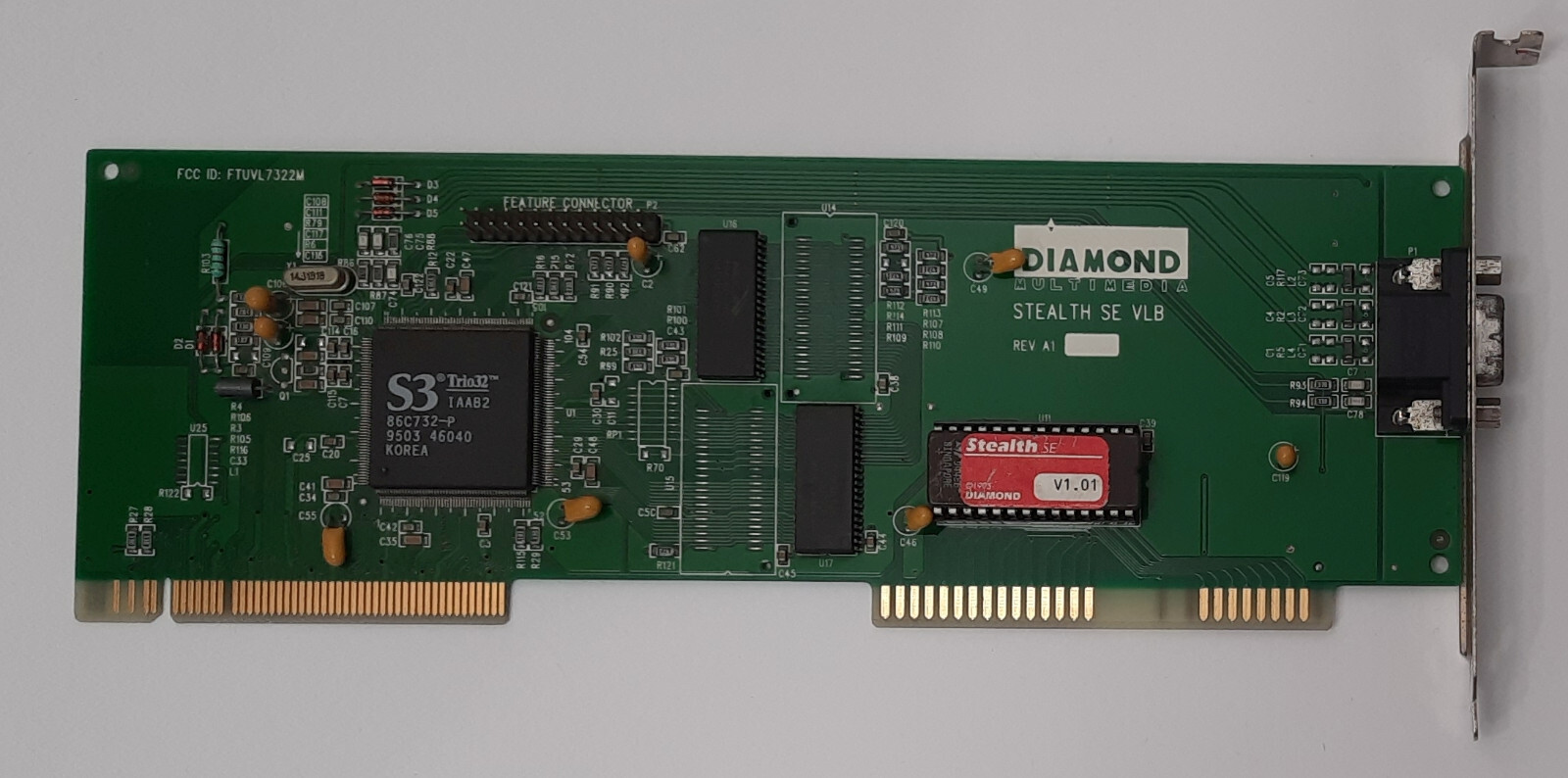 Diamond Stealth SE VLB Graphics Card (S3 Trio32, 86C732-P, 1MB, Retro, 1995)