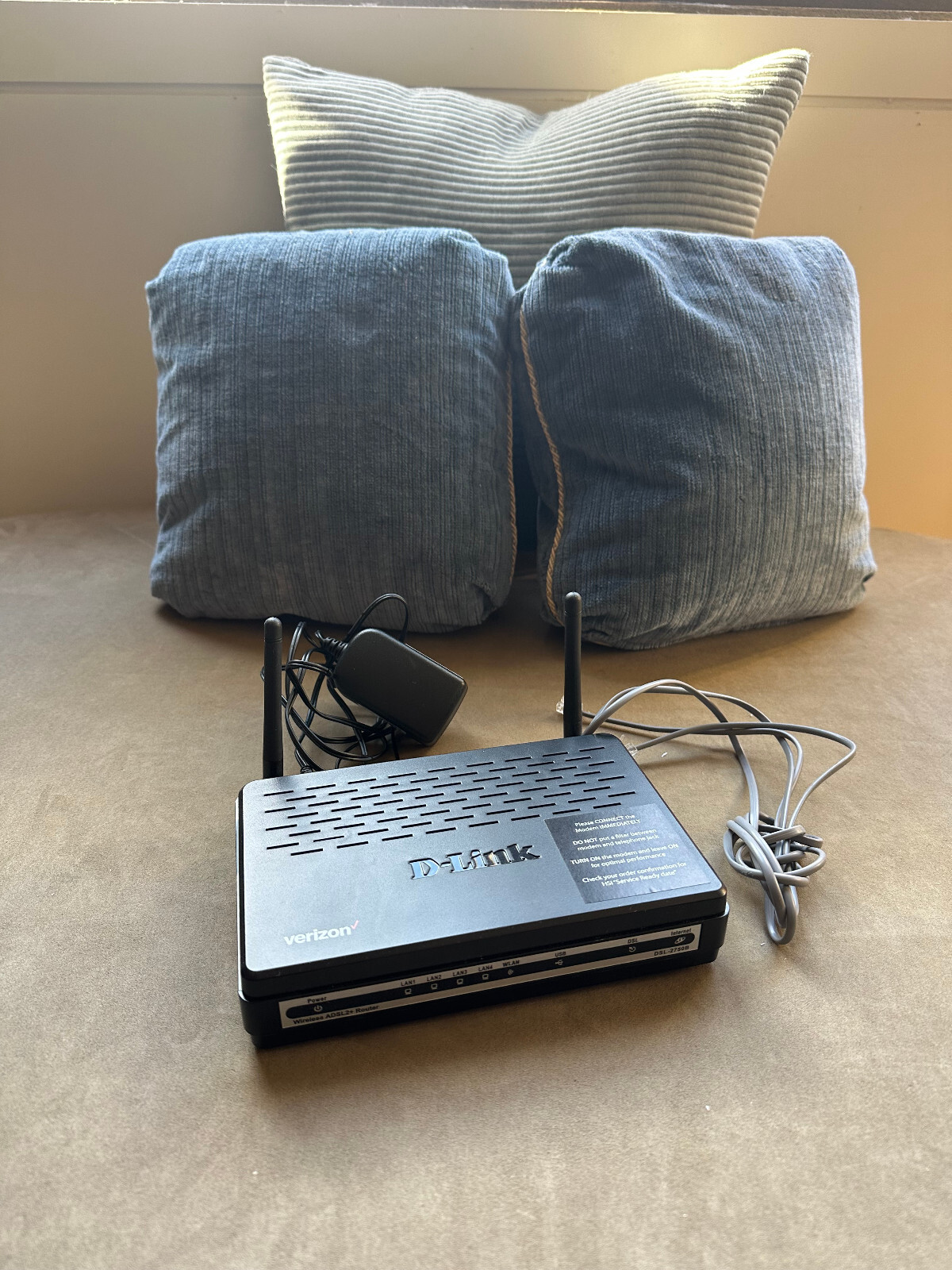Verizon D Link High Speed Internet DSL Wireless Modem Router DSL-2750B