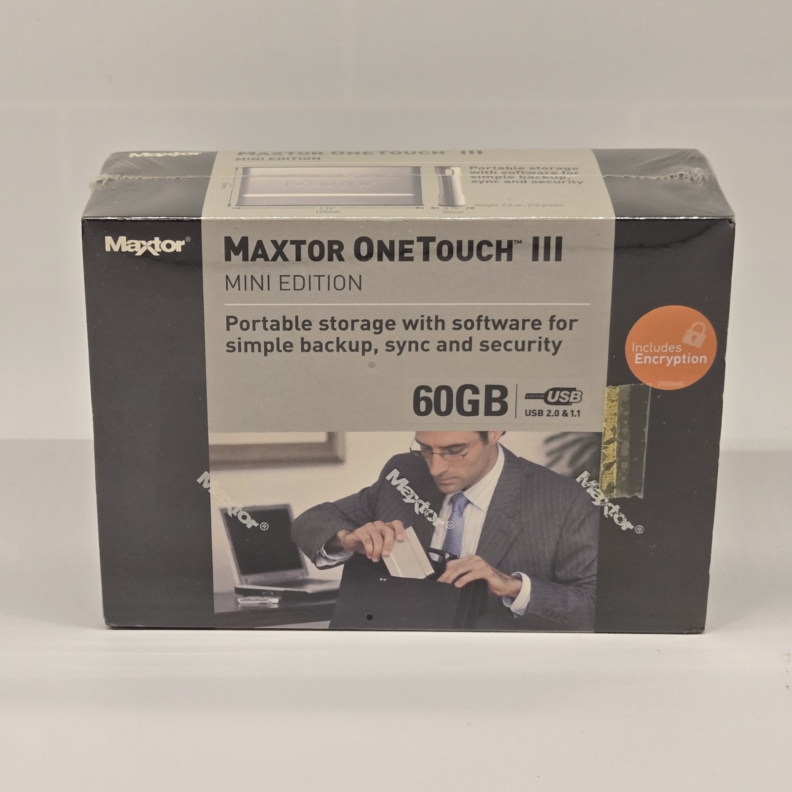 Maxtor OneTouch III Mini Edition 60GB External Hard Drive USB NEW SEALED