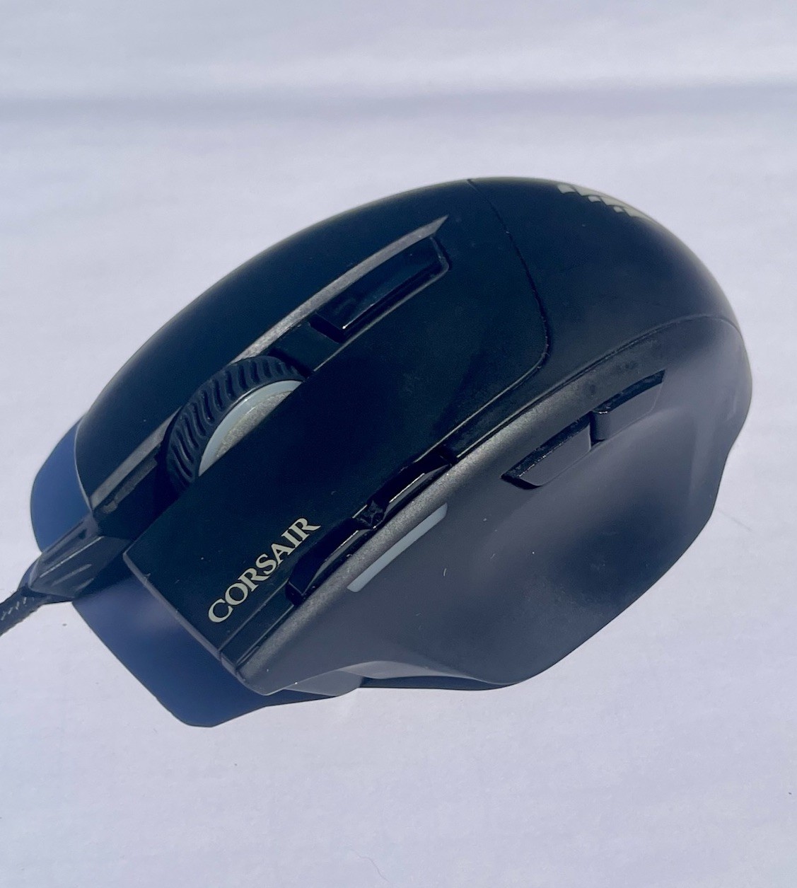 Corsair Sabre RGB Gaming Wired Mouse RGP0025 CH-9303011 BROKEN MOUSE WHEEL 