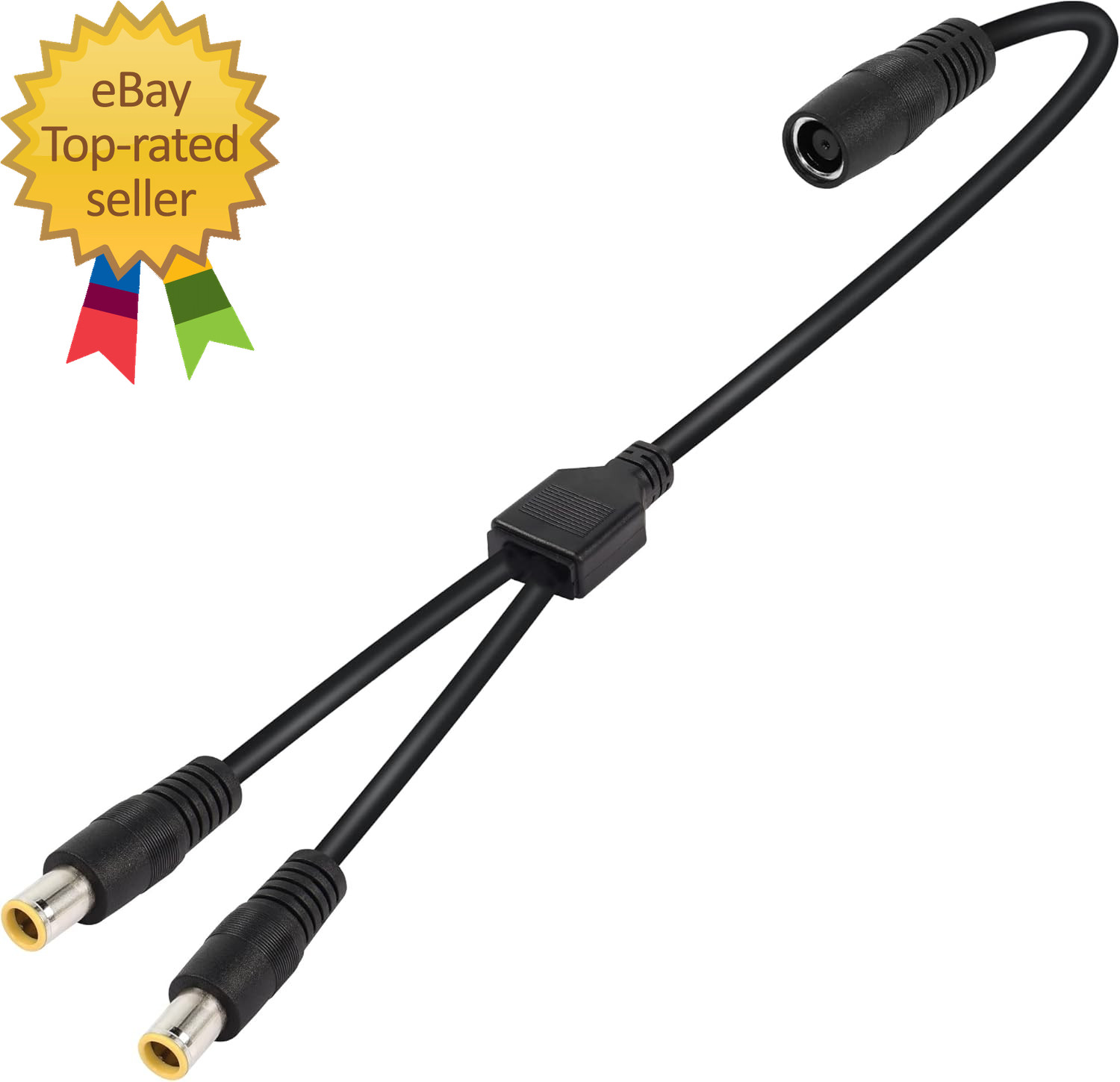 DC7909 Y Splitter Adapter Cable 14AWG DC 8Mm 1 Female to 2 Male Power Cord
