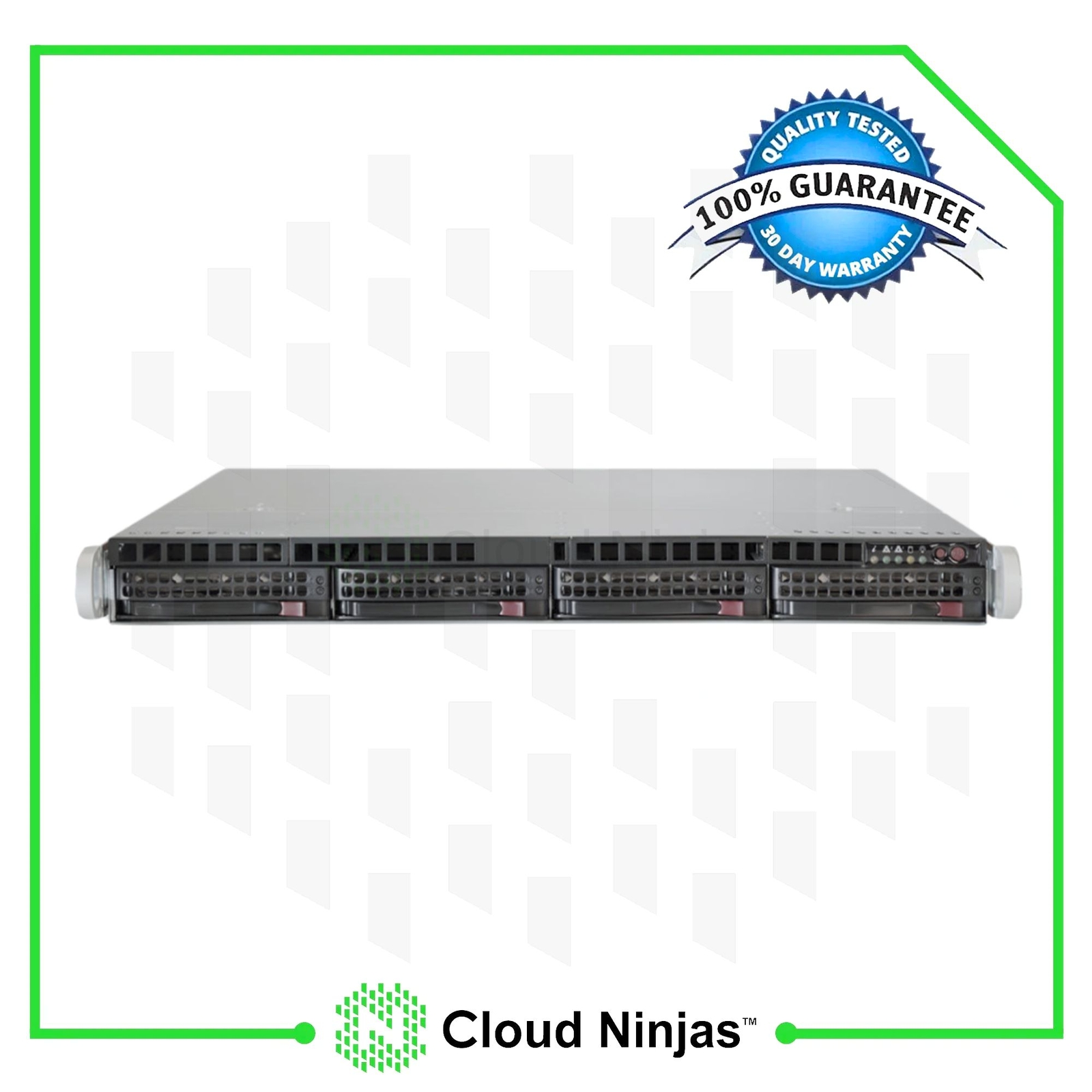Cloud Ninjas ARA-4LS 1U 4 Bay Server AMD Ryzen9 7950X 16 Core 128GB ECC M.2 NVMe
