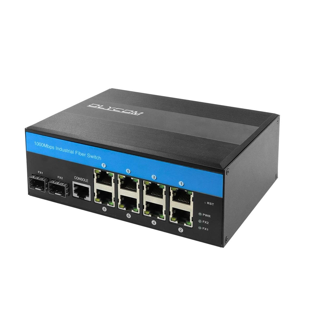 Industrial Gigabit Ethernet L2 Managed Switch 8 X Gigabit Ports 2 X SFP Slots...