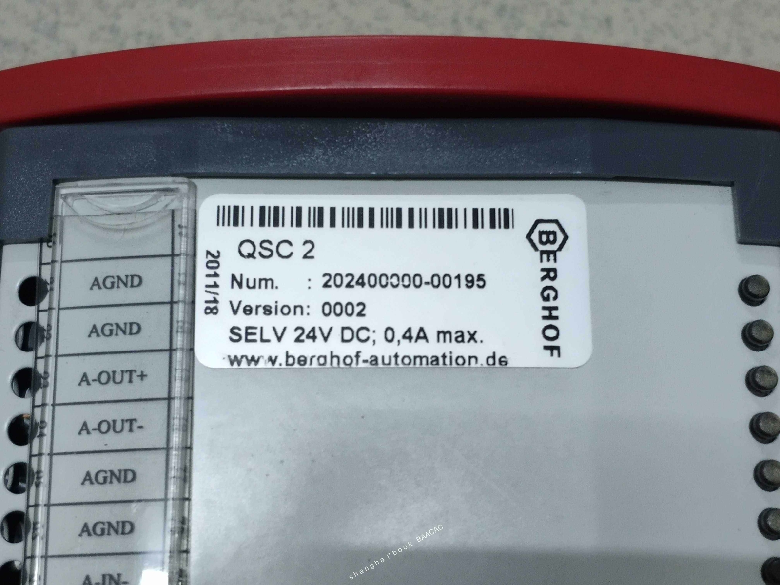 1PCS used working QSC2  QSC 2  202400000  Via DHL or Fedex