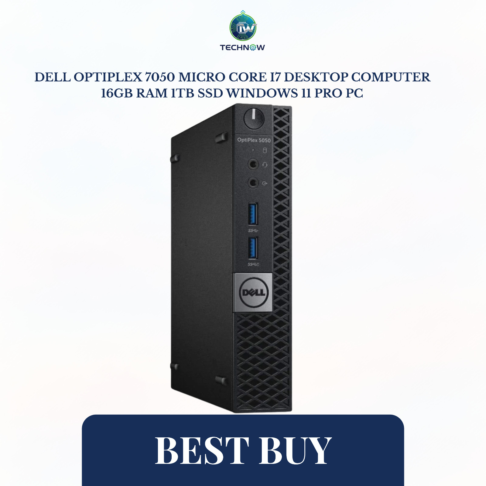 Dell OptiPlex 7050 Micro Core i7 Desktop Computer 16GB RAM 1TB SSD Windows 11 PC