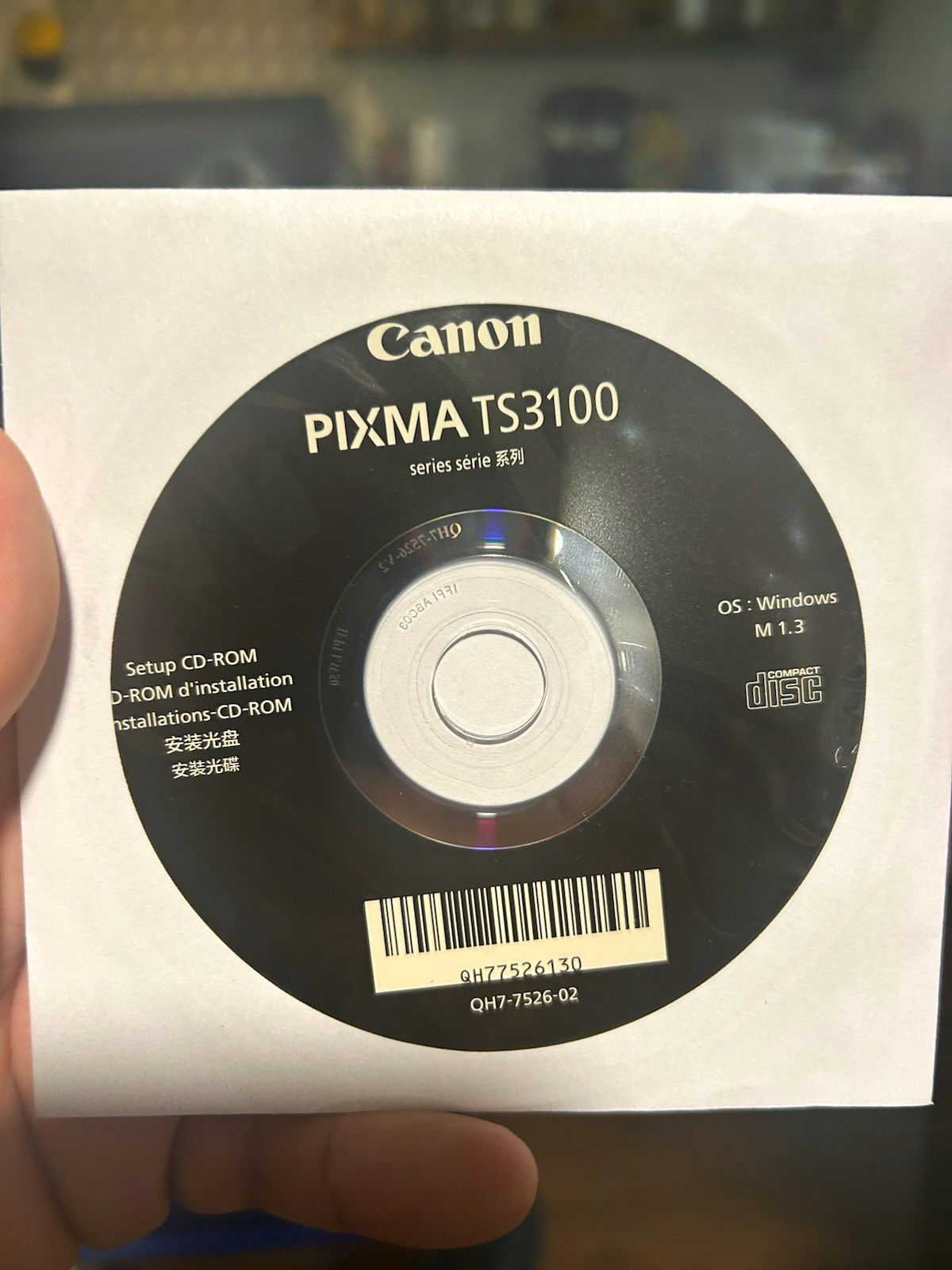 Canon PIXMA TS3100 Series Setup CD-ROM Driver/Utility for Windows English