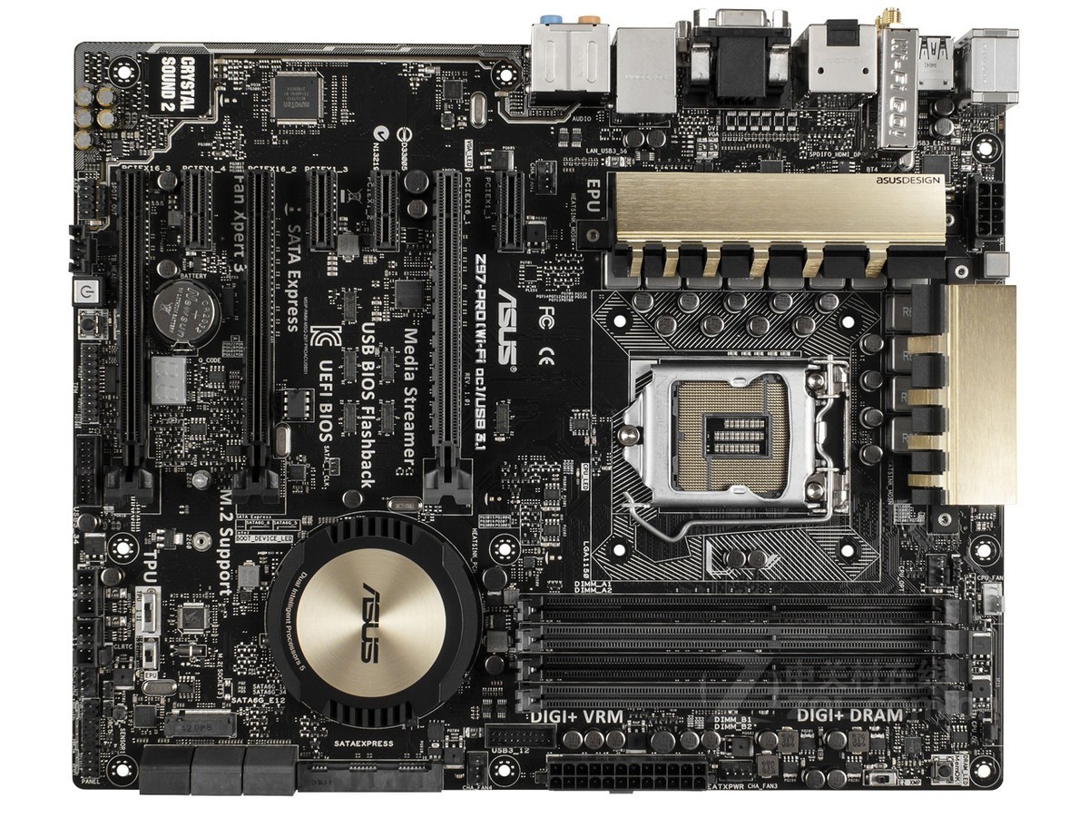 For ASUS Z97-PRO WIFI AC USB3.1 motherboard Z97 LGA1150 DDR3 32G ATX Tested ok