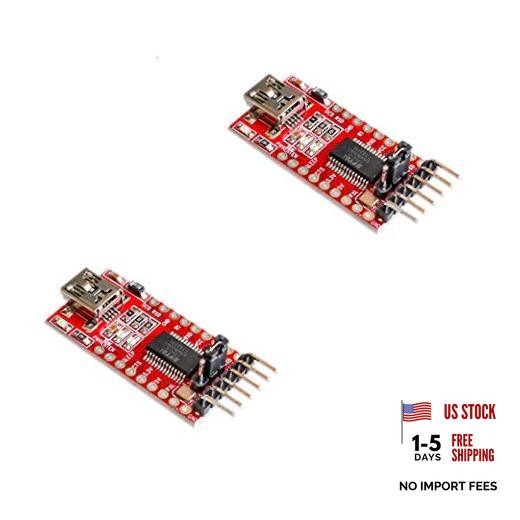 2Pcs FT232RL FTDI USB 3.3V 5.5V to TTL Serial Adapter Module for Arduino Mini