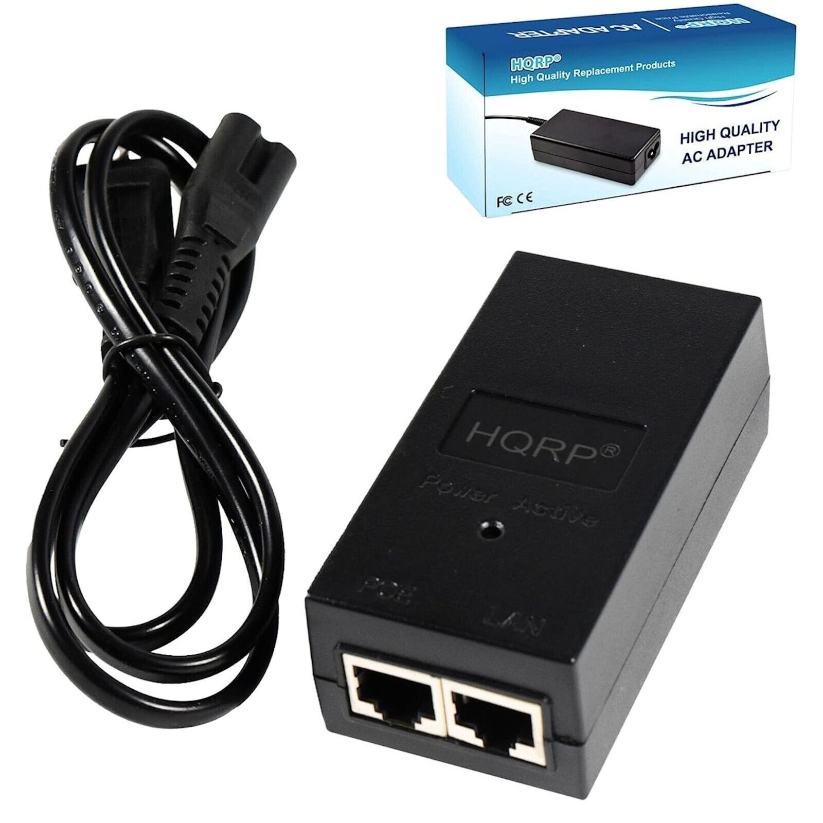 HQRP High Power 30W POE/Power Over Ethernet Injector 10/100/1000Mbps IEEE802.3AT