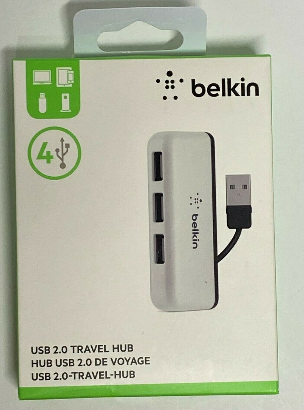 Belkin USB 2.0 Travel Hub - 4 Port - New