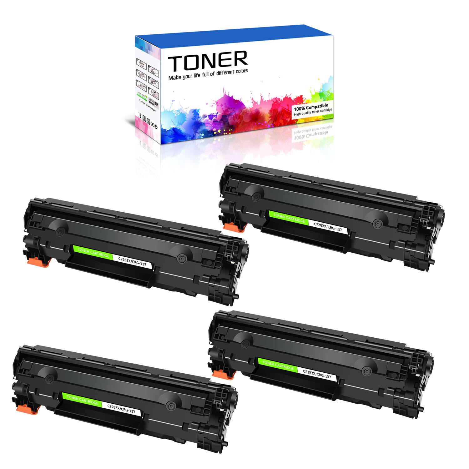 4PK CRG137 Toner Cartridge for Canon ImageClass MF229dw MF231 MF232w MF236n 