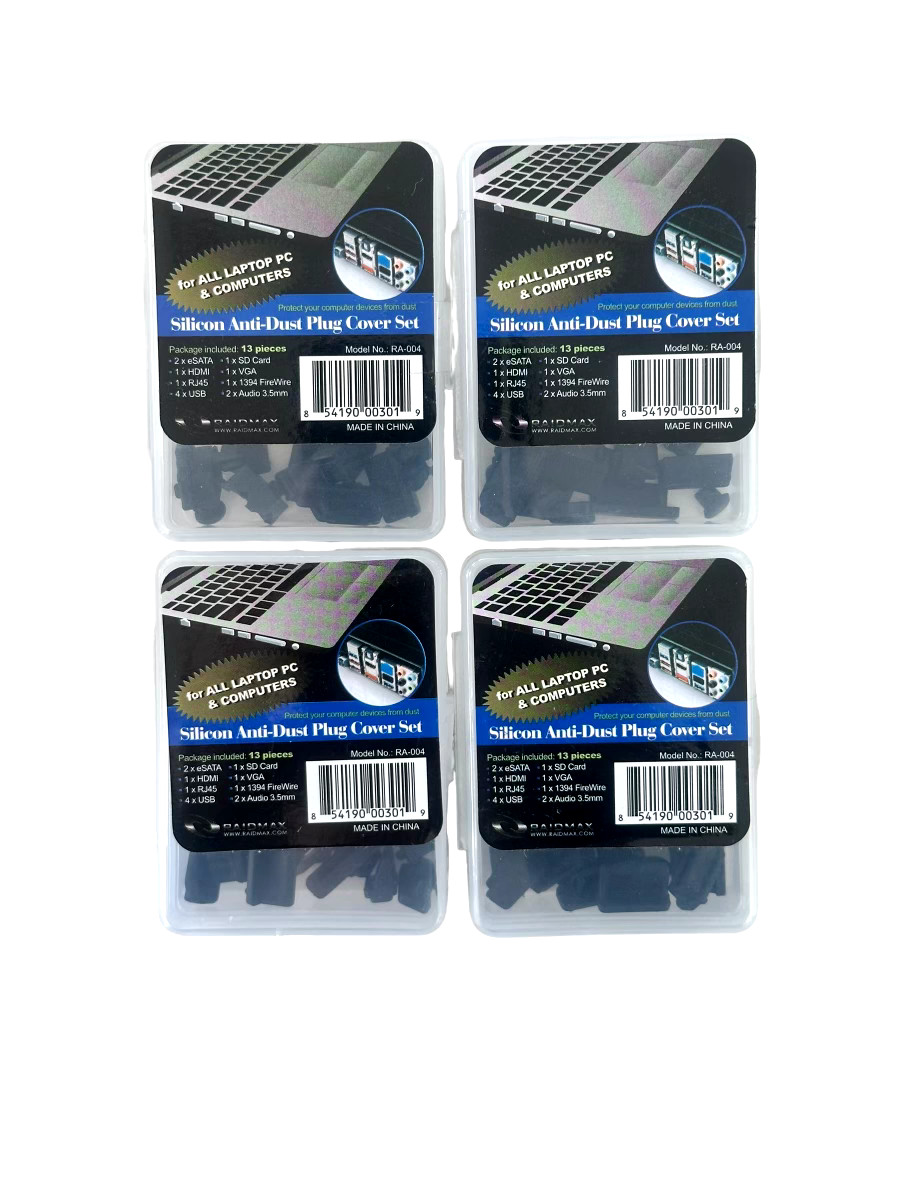 13PCS Silicon Anti-Dust Plug Cover Set Laptop PC Universal *LOT OF 4*