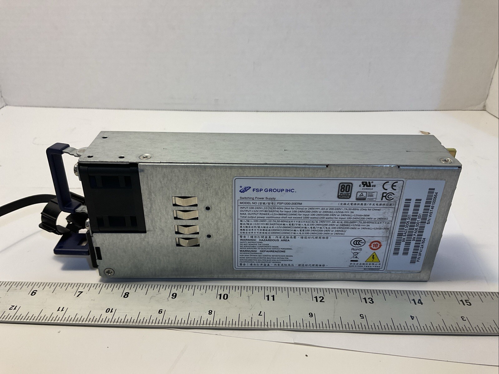 FSP Switching Power Supply FSP1200-20ERM Tested Working