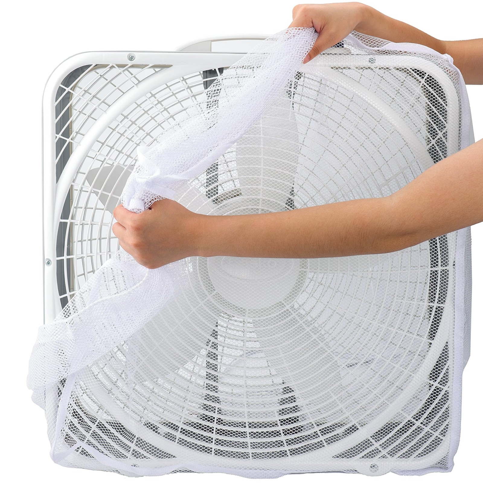 Window Fan Covers | 20-inch Dustproof Square Screen Mesh Cover