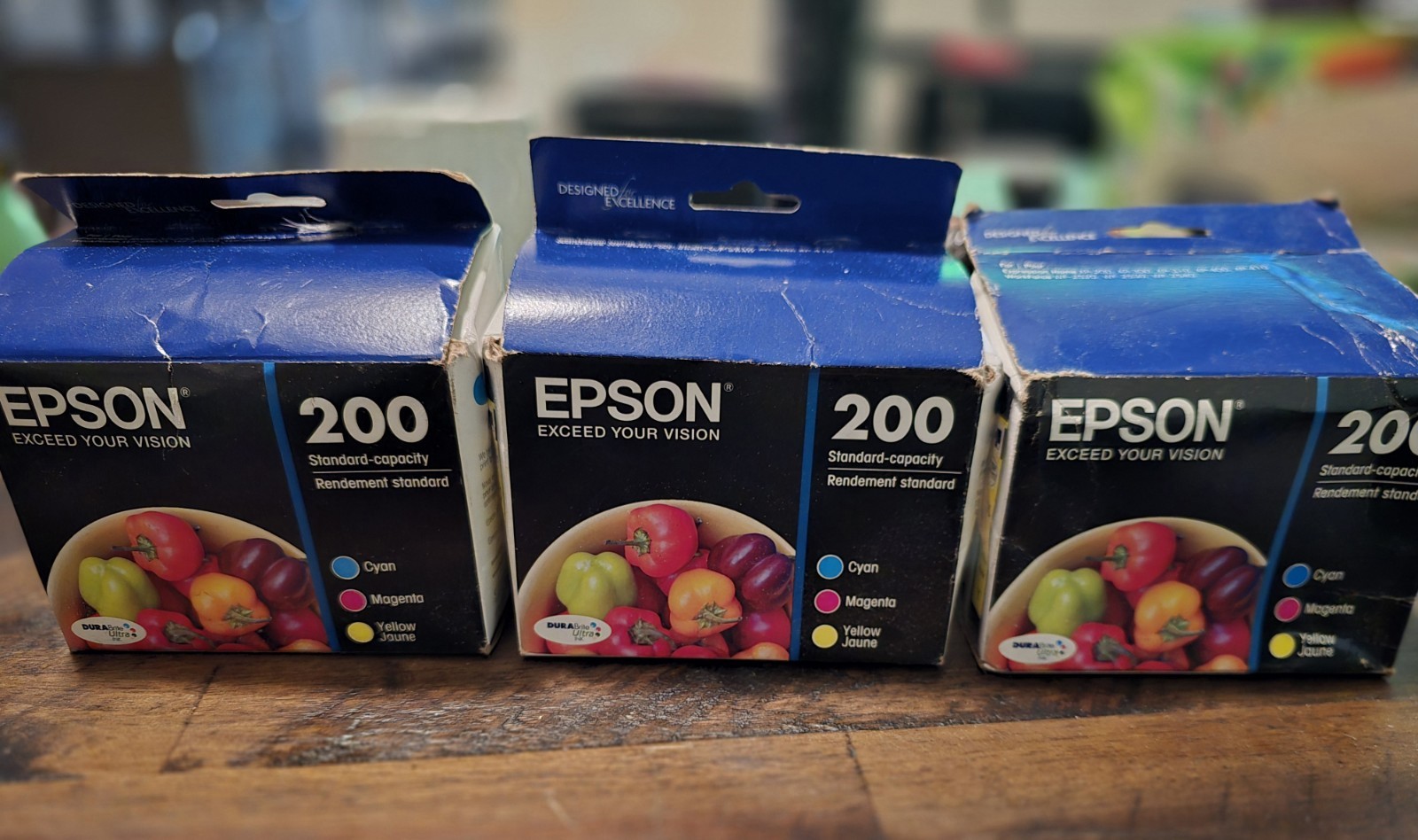 Epson 200 Tri-Color Multi-Pack Factory Sealed EXPIRED 2 08/24 & 1 11/24 You Pick