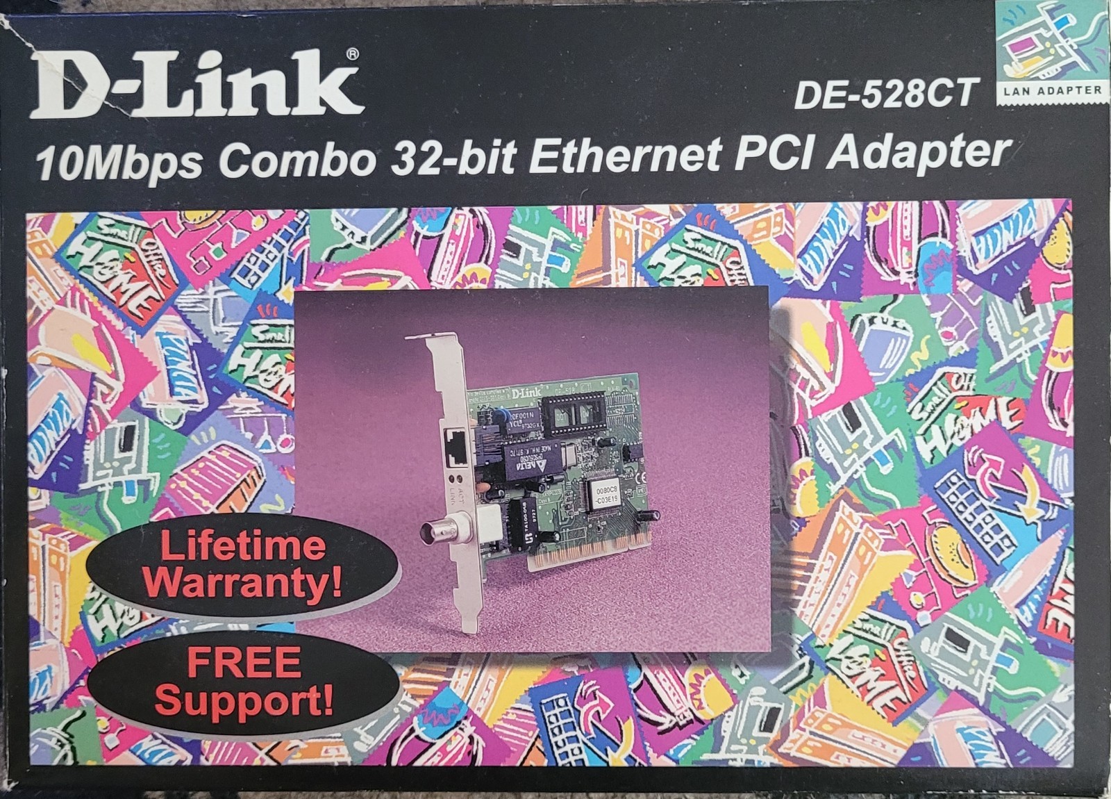 D-LINK DE-528CT 10Mbps Combo 32-Bit Ethernet PCI adapter ** BRAND NEW  **