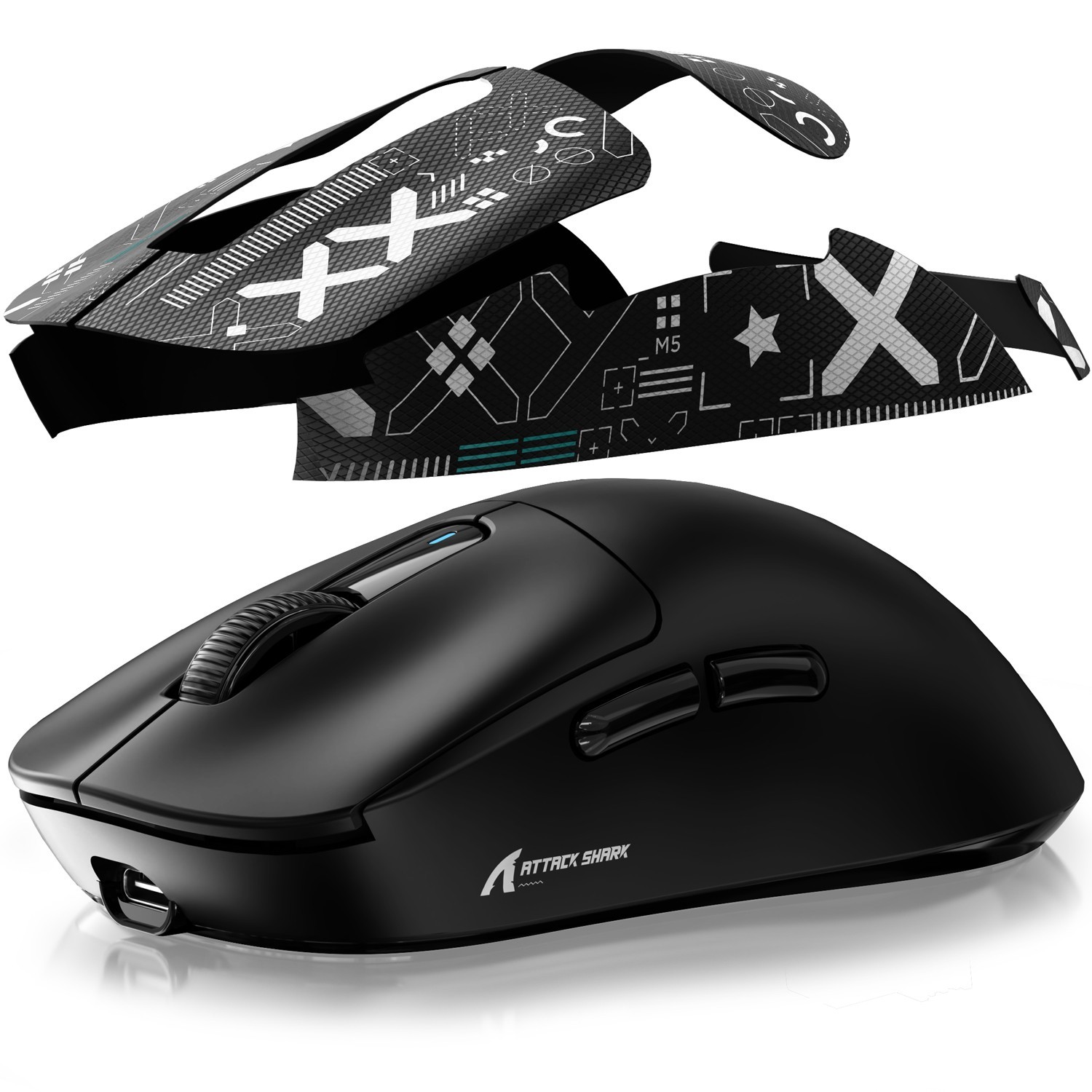 ATTACK SHARK X3 Wireless Gaming Mouse 49g SUPERLIGHT  PixArt PAW3395 26000 DPI