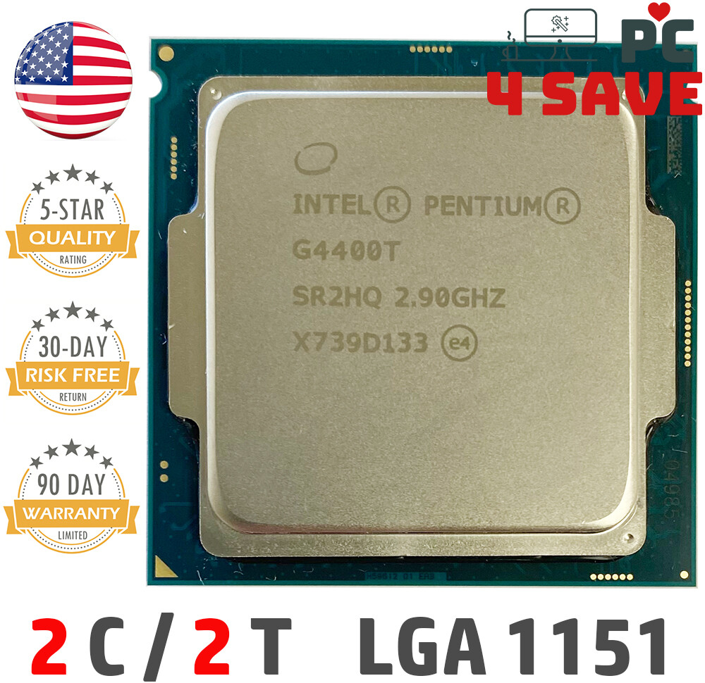 6th Gen Intel Pentium G4400T CPU 2.90GHz 3MB LGA1151 Desktop Skylake SR2HQ