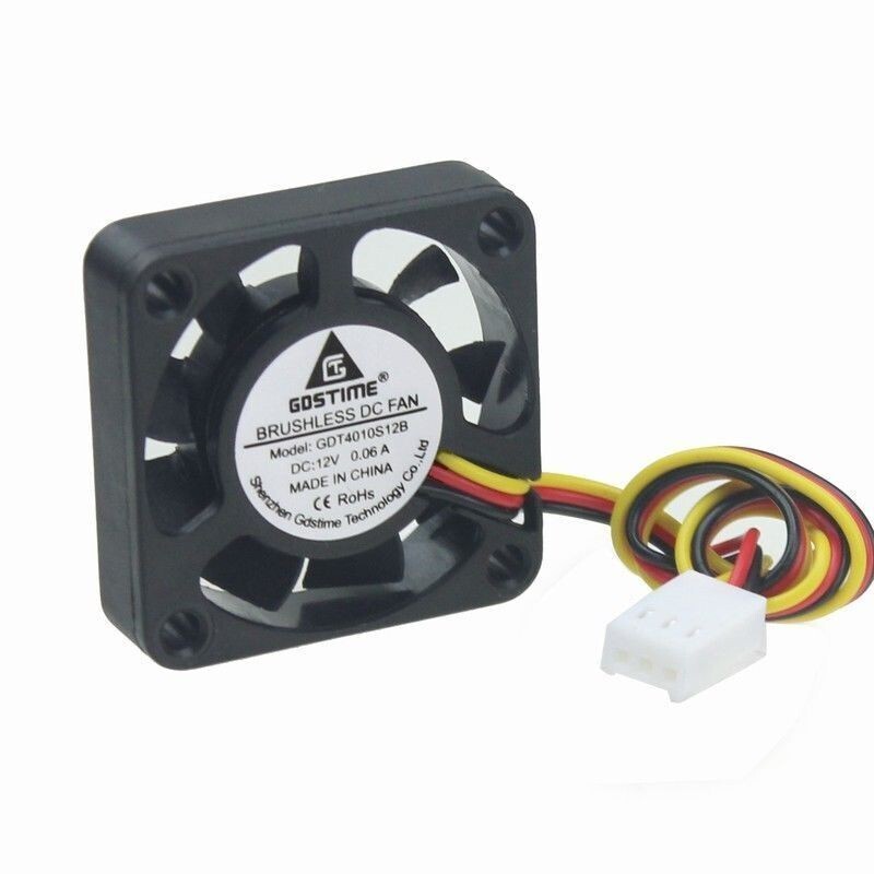 12V 40mm 4010S DC Brushless 3-pin 40x40x10mm CPU / Laser / Printer Cooling Fan