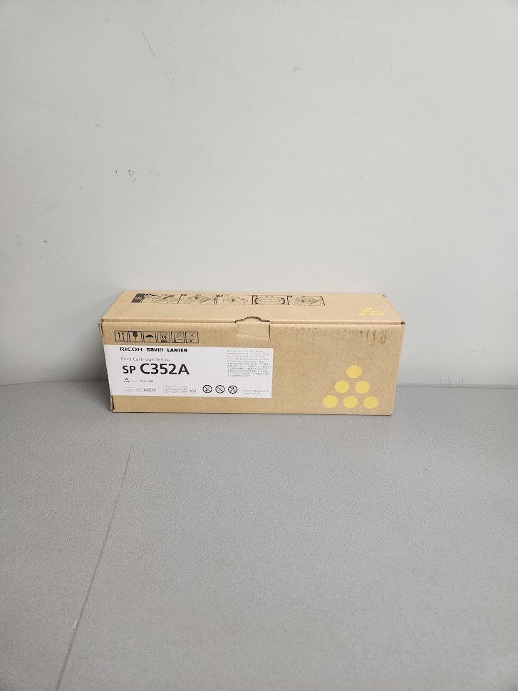 Ricoh 408214 Yellow Toner Cartridge Ricoh SP-C352 Genuine