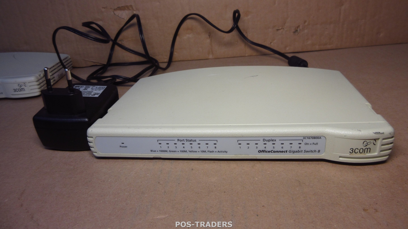 3com 3C1670800A OfficeConnect 8 Gigabit Switch 8-Port 10/100/1000 + PSU