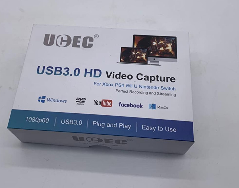 UCEC USB3.0 HDMI Video Capture Card 1080P 60fps Game Record Live Streaming