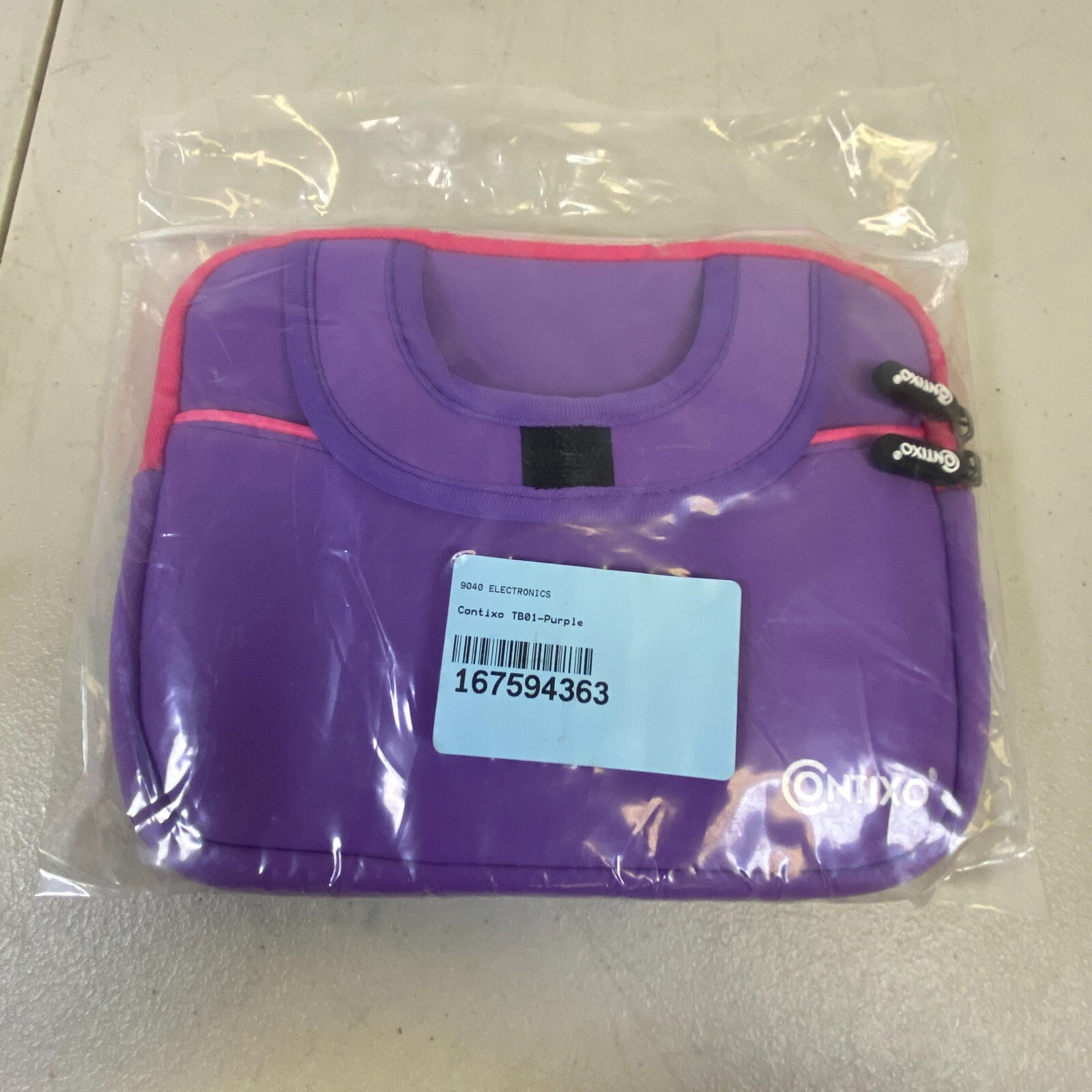Contixo Purple 7" Tablet Sleeve Bag For Contigo V8/V9 Kids Tablet New Sealed
