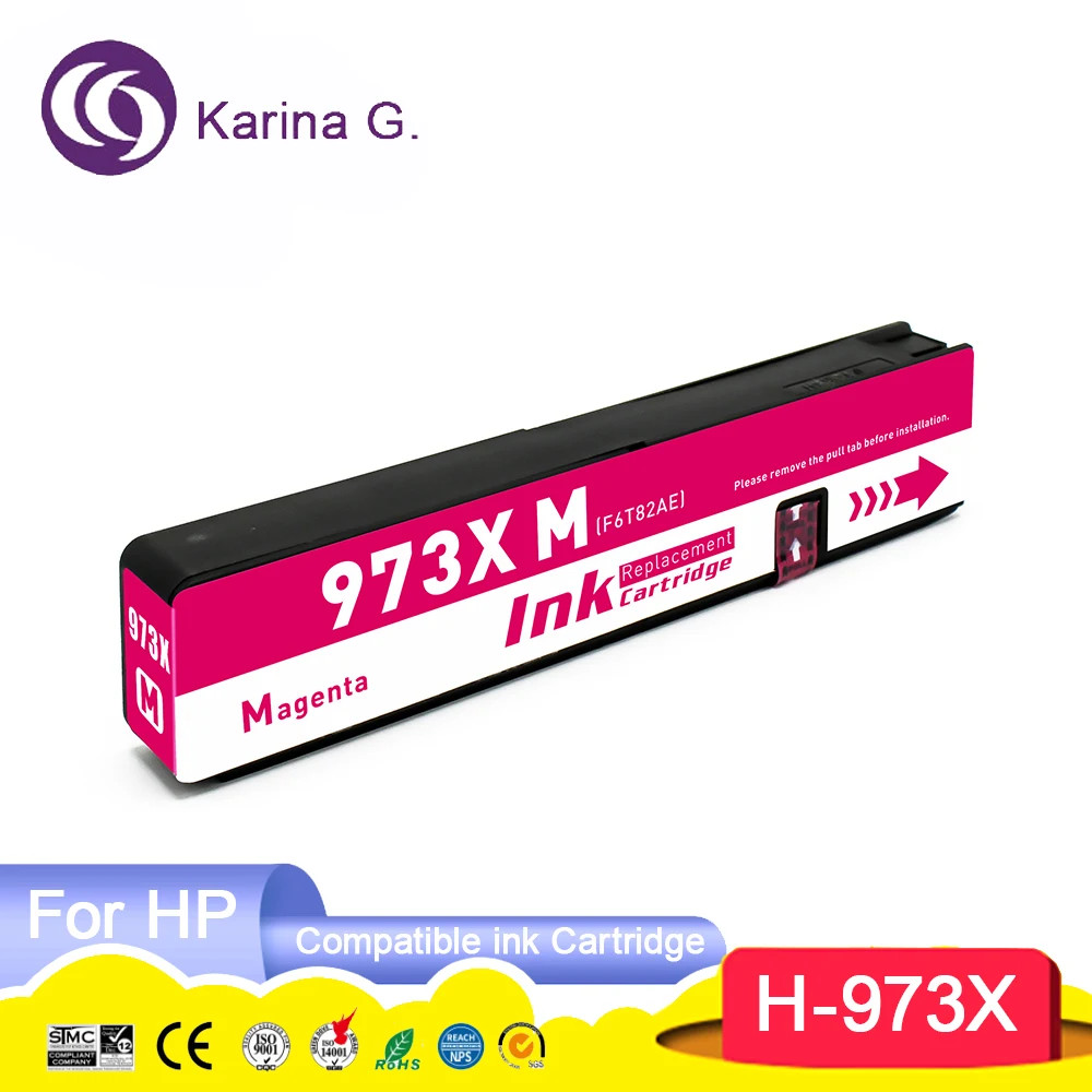 973 973X 973XL Premium Color Compatible InkJet Ink Cartridge For 973X for  Pagew
