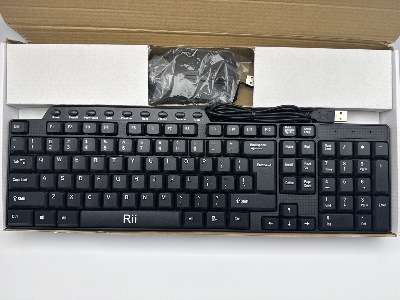 Real Internet Idea Rii RK203 Wired Business Keyboard and Mouse Combo Set