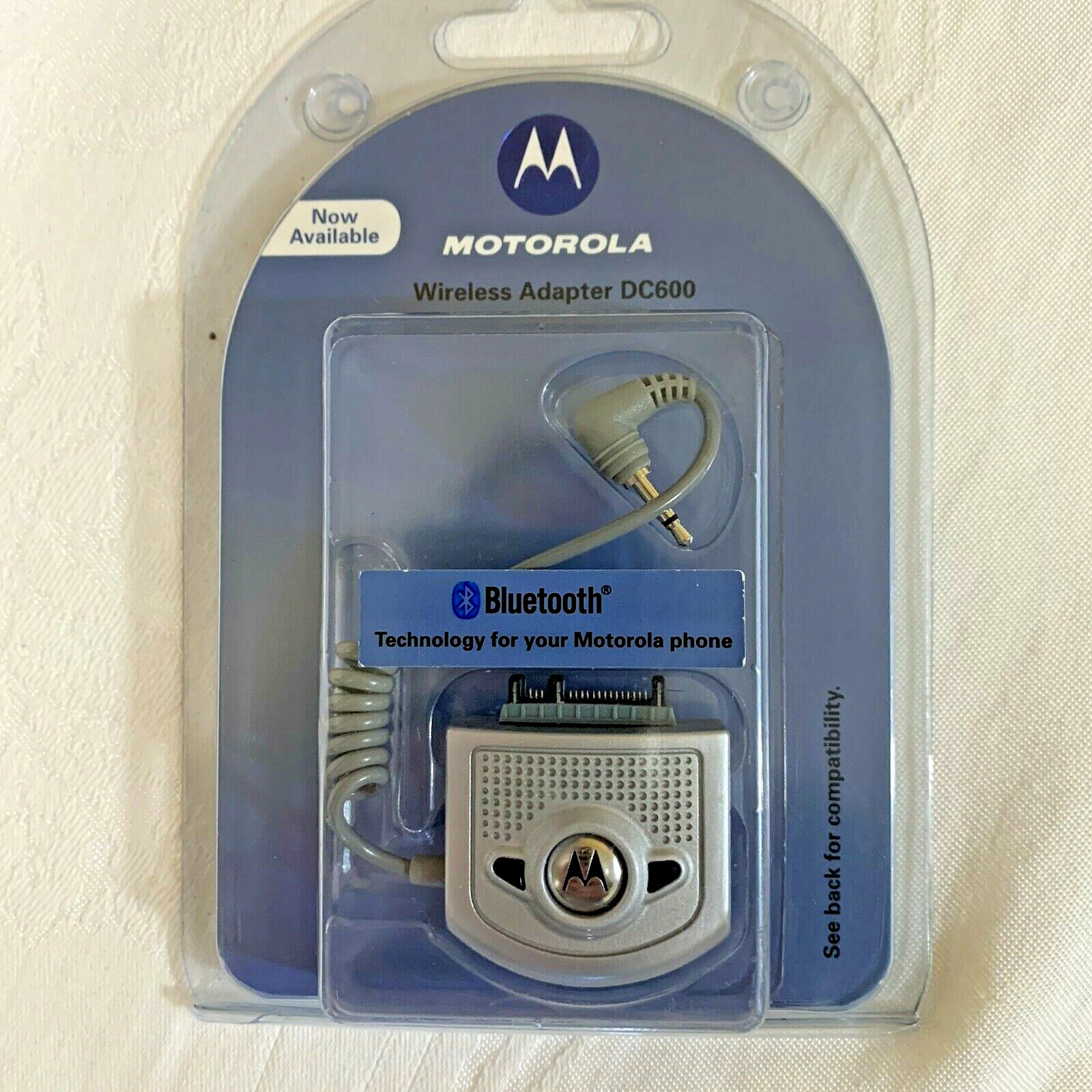 MOTOROLA~Bluetooth Wireless Adapter DC600 New old stock for Motorola phones 2004