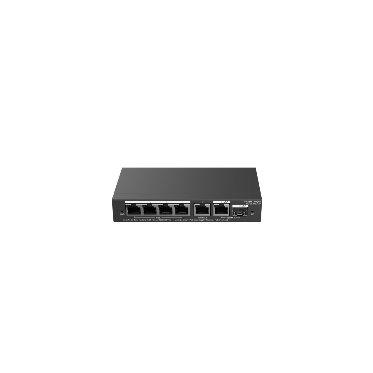 RUIJIE REYEE 6P GE SMART CLOUD MANAGED SWITCH - 4 POE+ (54W) - 5X GE + 1X GE/...