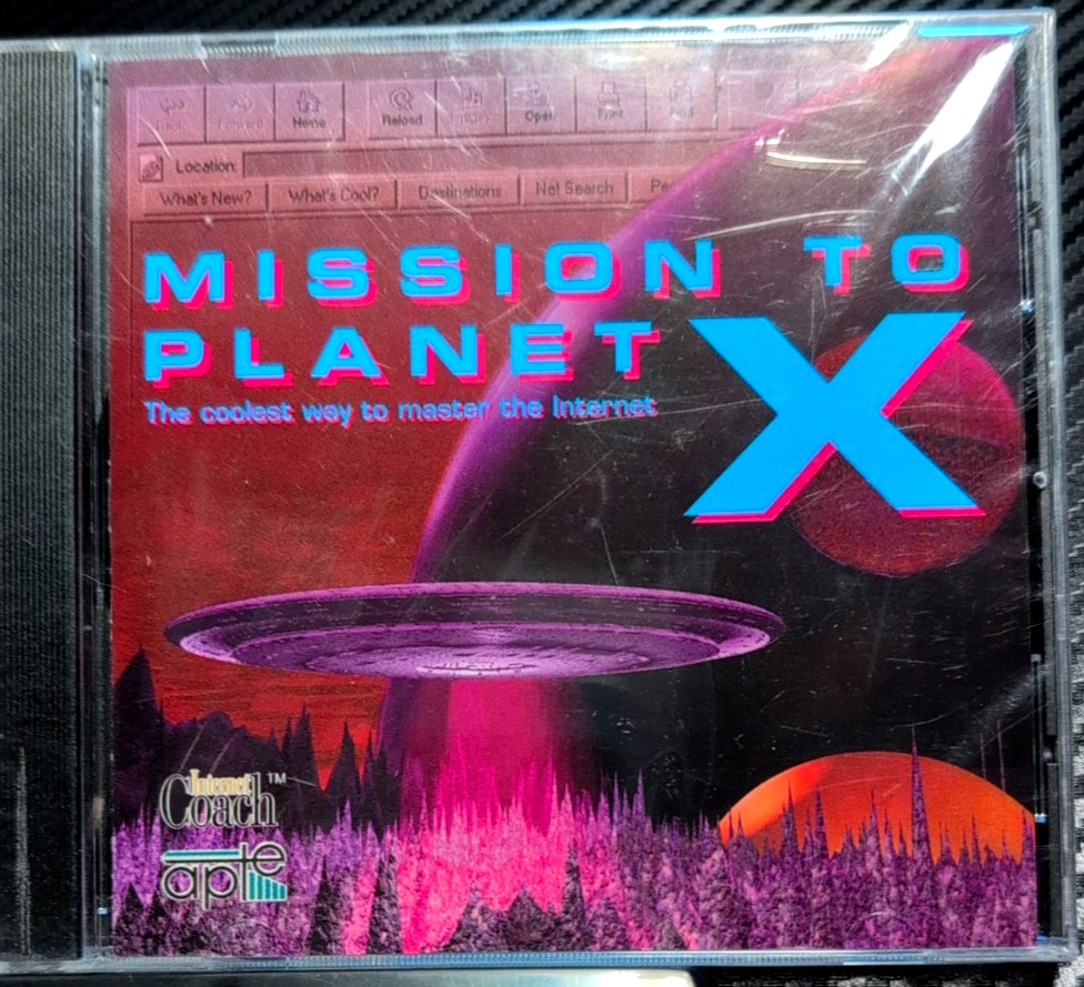Mission to Planet X (CD-ROM, 1997) Vintage Internet Coaching Software NEW