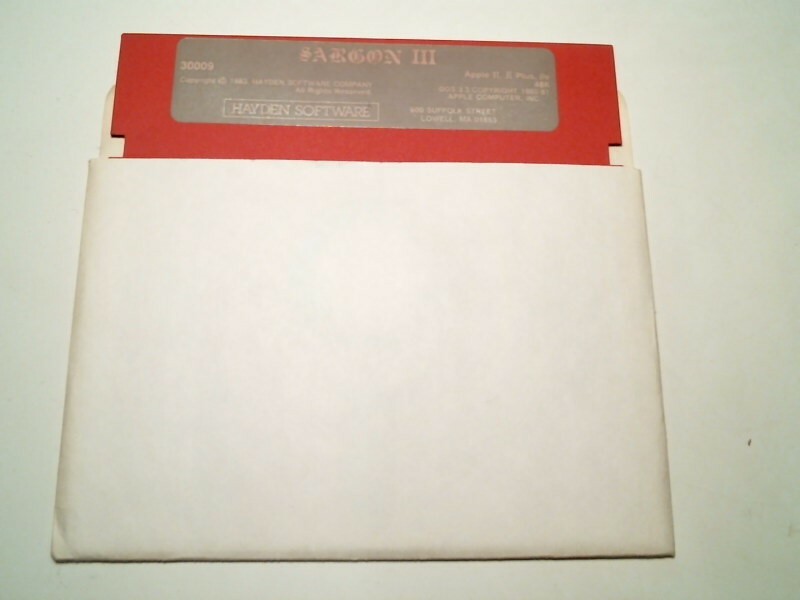 Sargon III 3 game by Hayden Software Apple II II+ IIe 1983 - 5.25" floppy disk