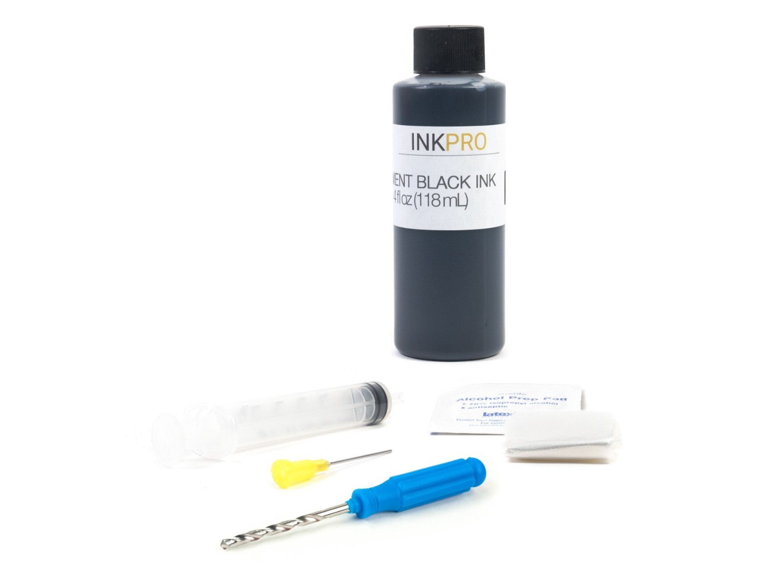 Hyrax Trading Prem. Pigment Black Ink Refill Kit for Canon PG-210/PG-210XL 118mL