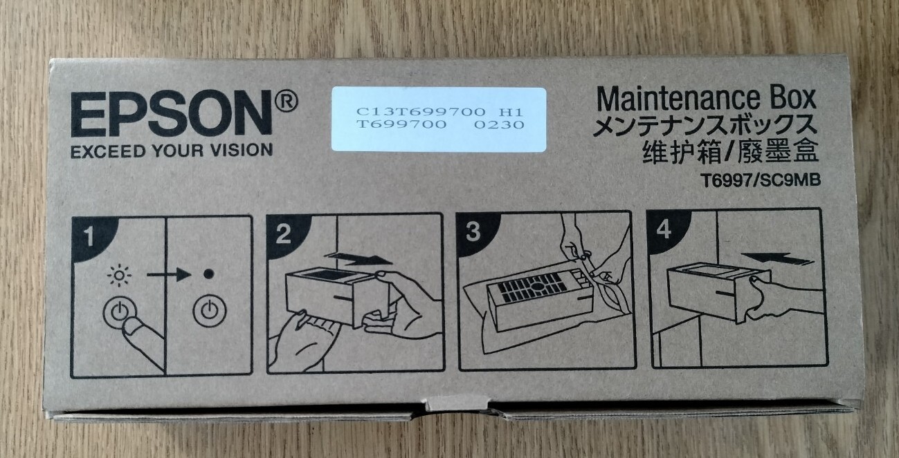 NEW In Box Epson Ink Maintenance Tank Box T6997/SC9MB T699700 SC-6000/7000/9000