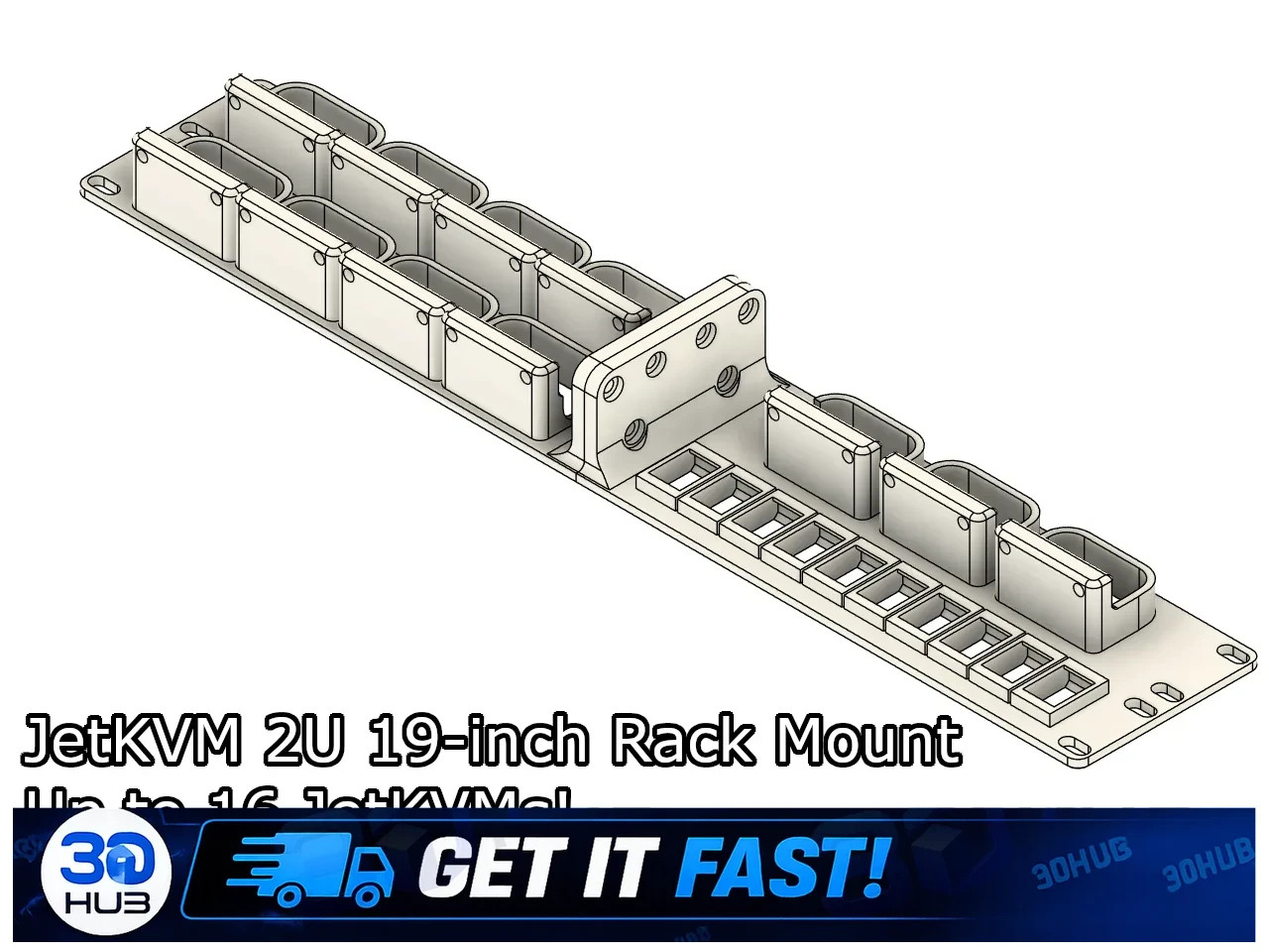 JetKVM 2U 19-Inch Rack Mount - 3-8 Device Capacity