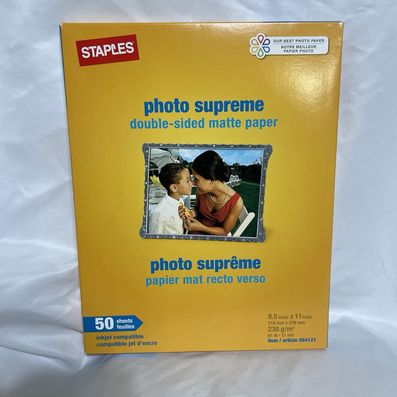 NEW Staples Photo Supreme 50 Sheets Double Sided Matte Paper 8.5X11" #564121