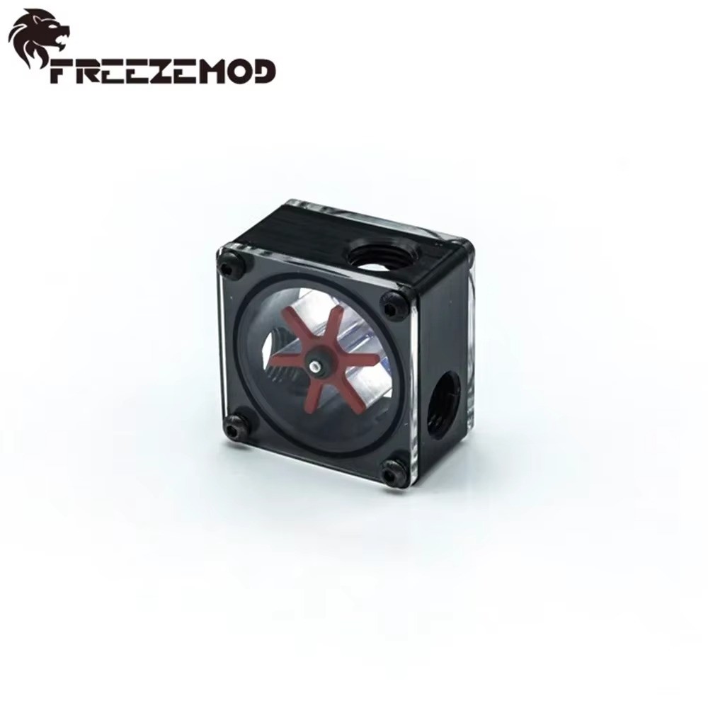 FREEZEMOD POM Flow Meter Block G1/4 PC Water Cooling 41x41x26.5mm