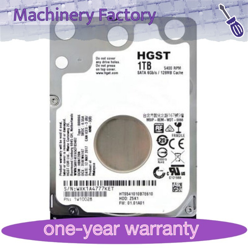 1PCS FOR FIT HGST HTS541010B7E610 1TB 5400RPM SATA 6Gbps 2.5" Laptop Hard Disk