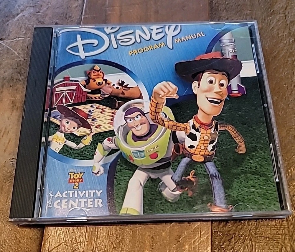 Disney Activity Center Toy Story 2 Program Manual CD ROM Educational Learning