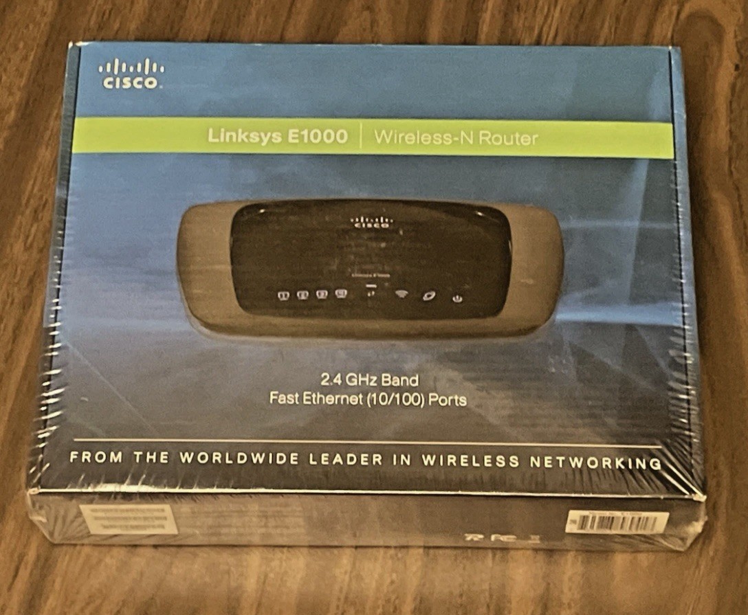 CISCO | Linksys E1000 | Wireless-N Router | 802.11 B/G/N Wireless{NEW_SEALED}