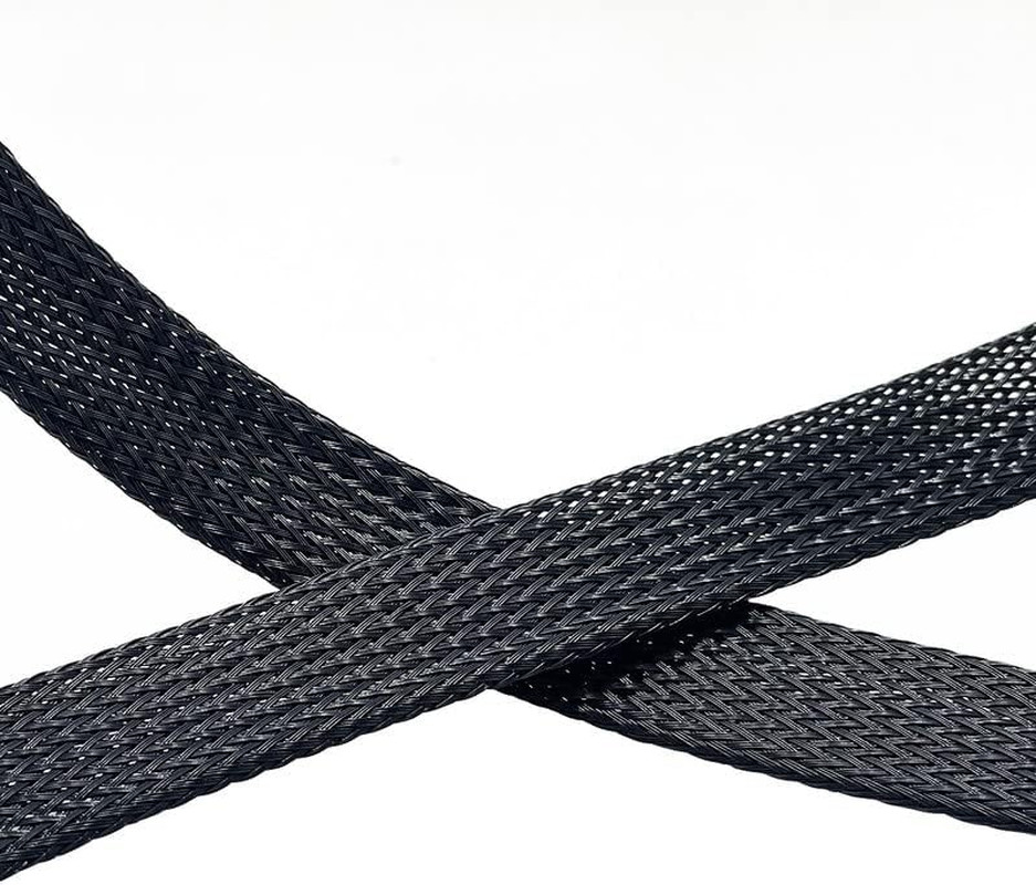 PET Expandable Braided Sleeving 25Ft-3/8 Inch Wire Loom, Aibole Braided Cable Sl