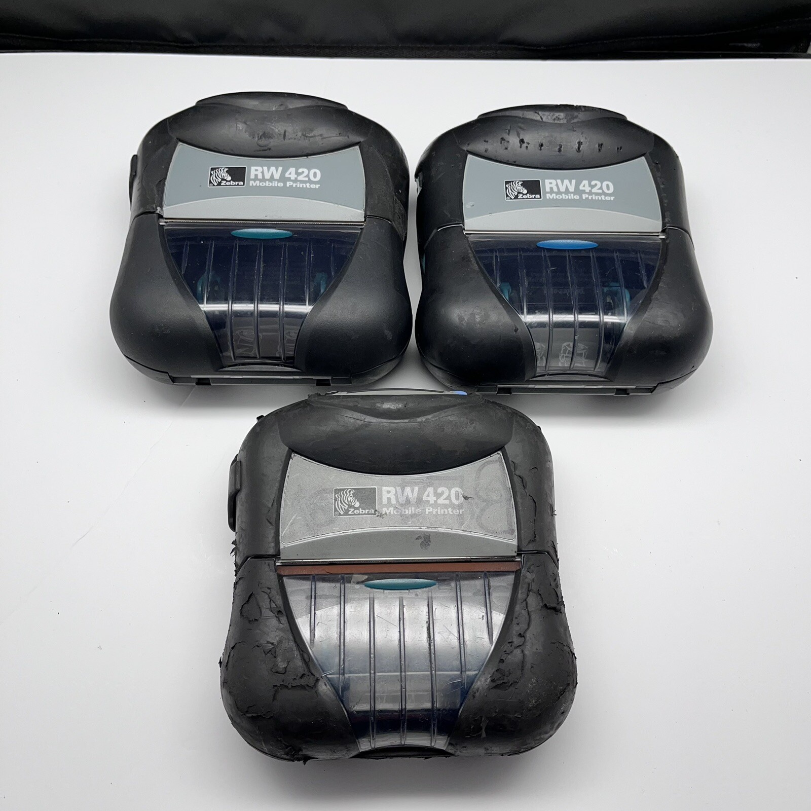 Zebra RW420 Mobile Label Printer Ethernet USB Sold As Is Lot Of 3