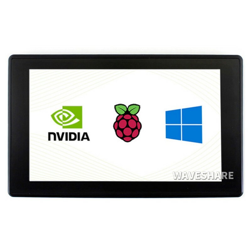 7inch HDMI LCD (H) (with case) 1024x600 IPS Capacitive Touch Screen Audio Output