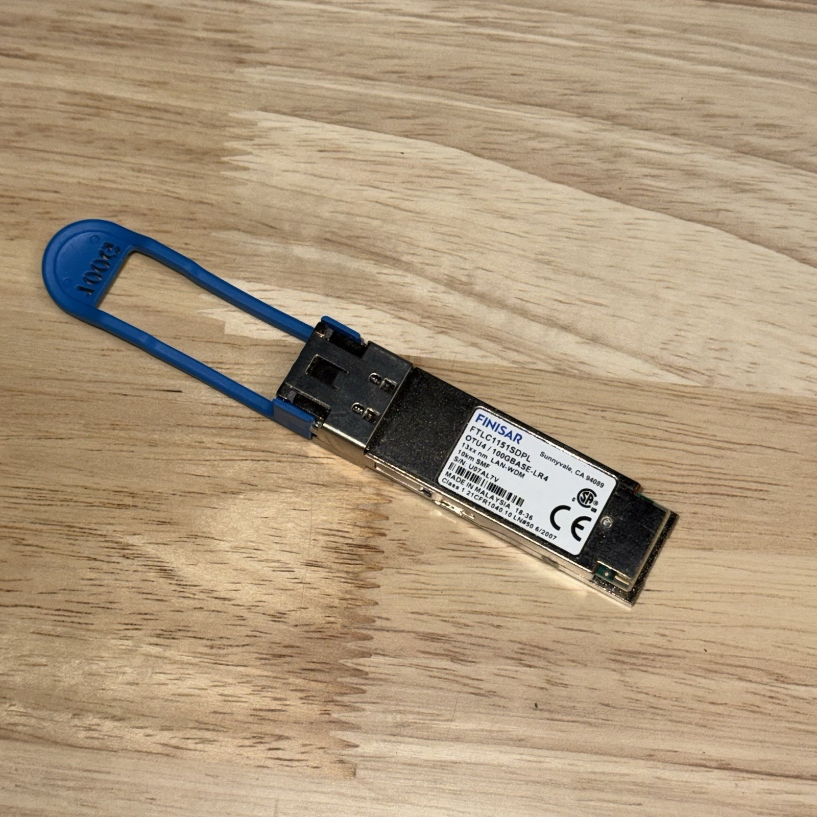 Finisar FTLC1151SDPL QSFP28  OTU4/100GBASE-LR4 4x28G Dual Rate 10km SMF